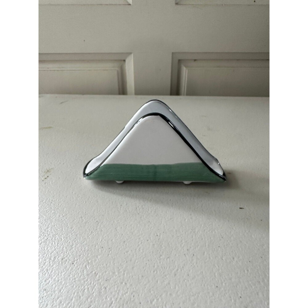 Caleca Discontinued Collectible Hand-Painted Italian Pottery Napkin Mail Holder